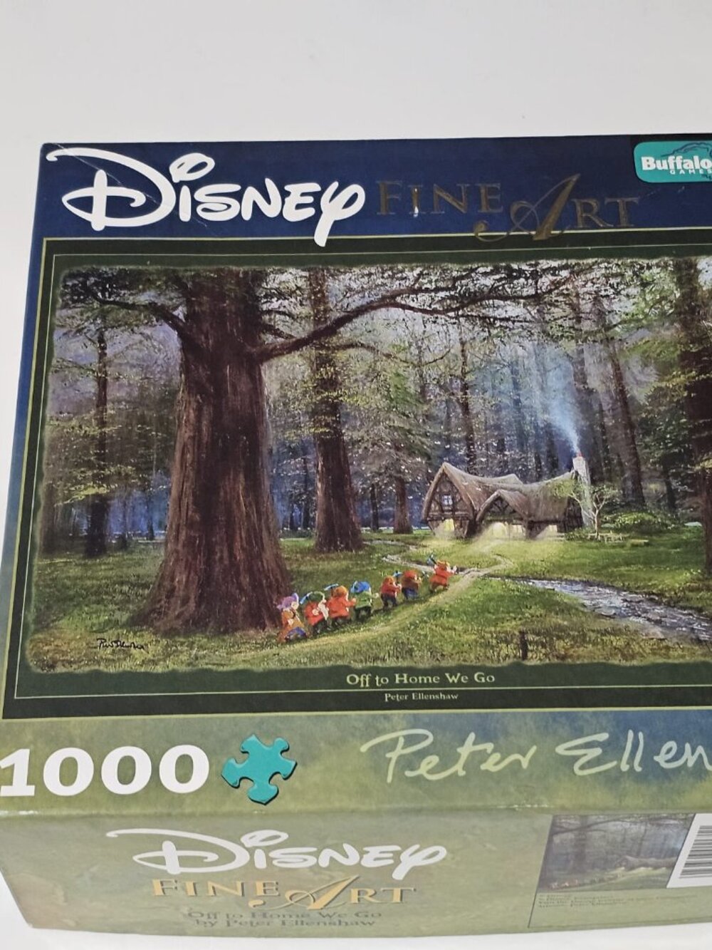 Disney Fine Art Peter Ellenshaw 1000 pc Puzzle - Off to Home We Go Used